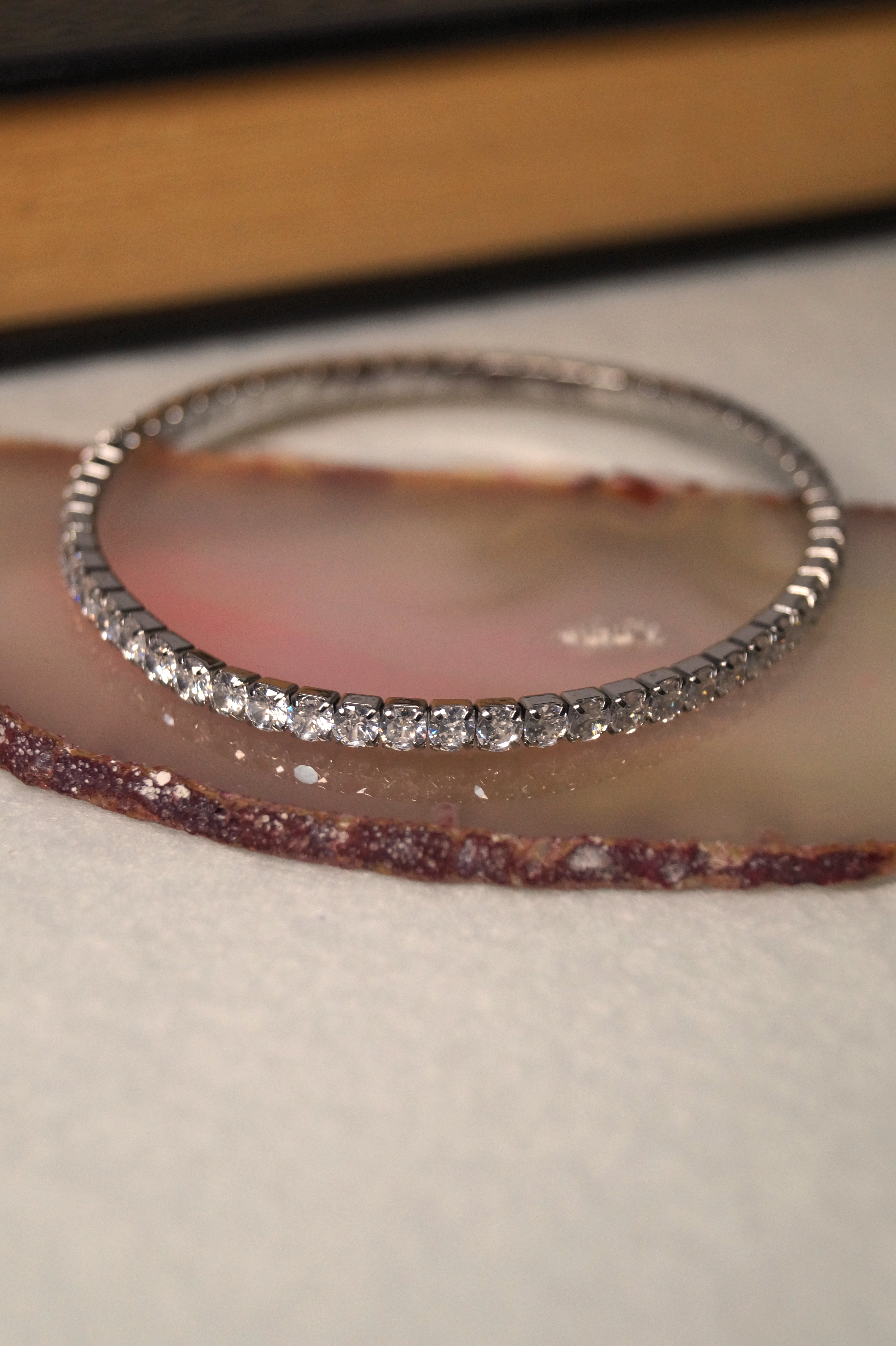 Silver Zircon Bracelet