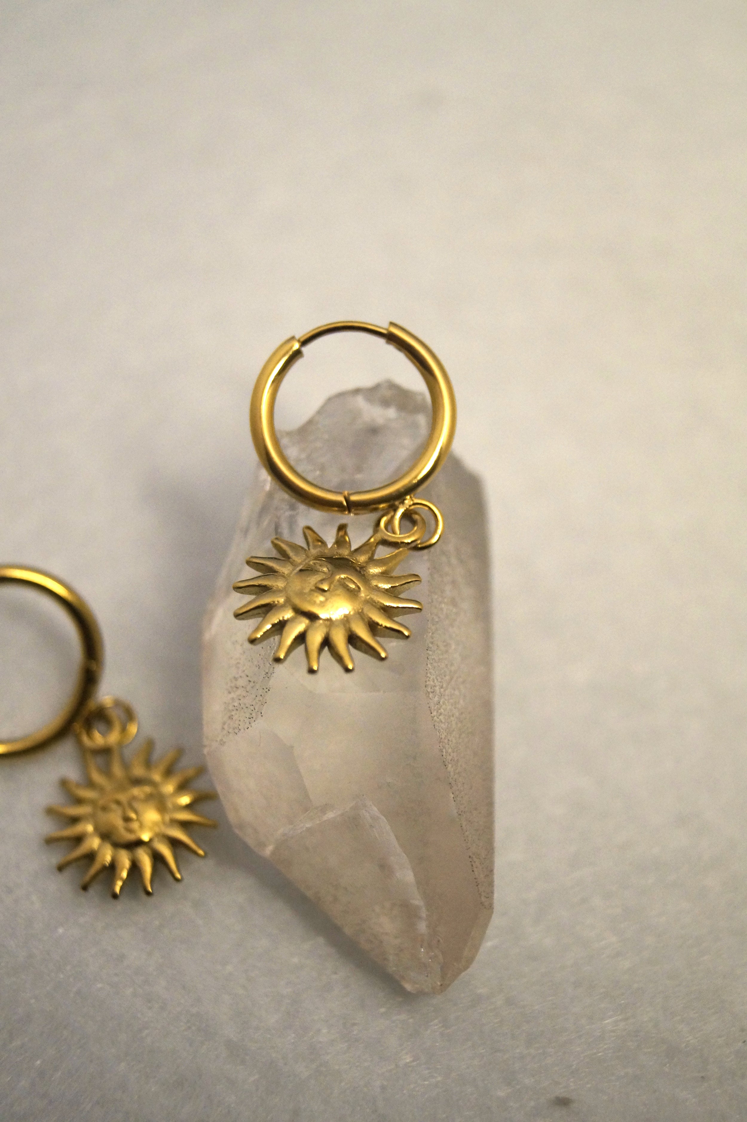 Sun-faced Earrings