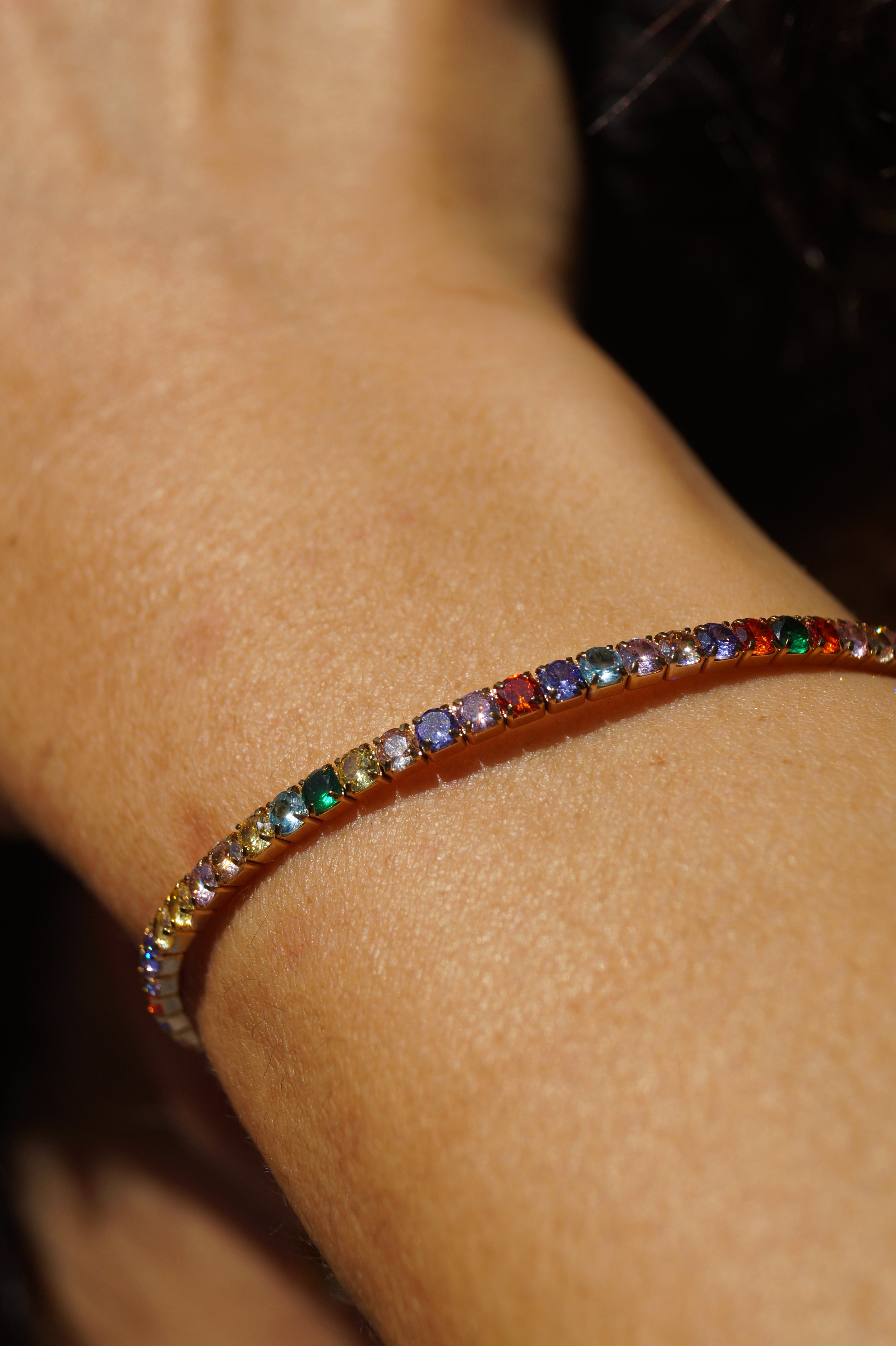 Rainbow Zircon Bracelet