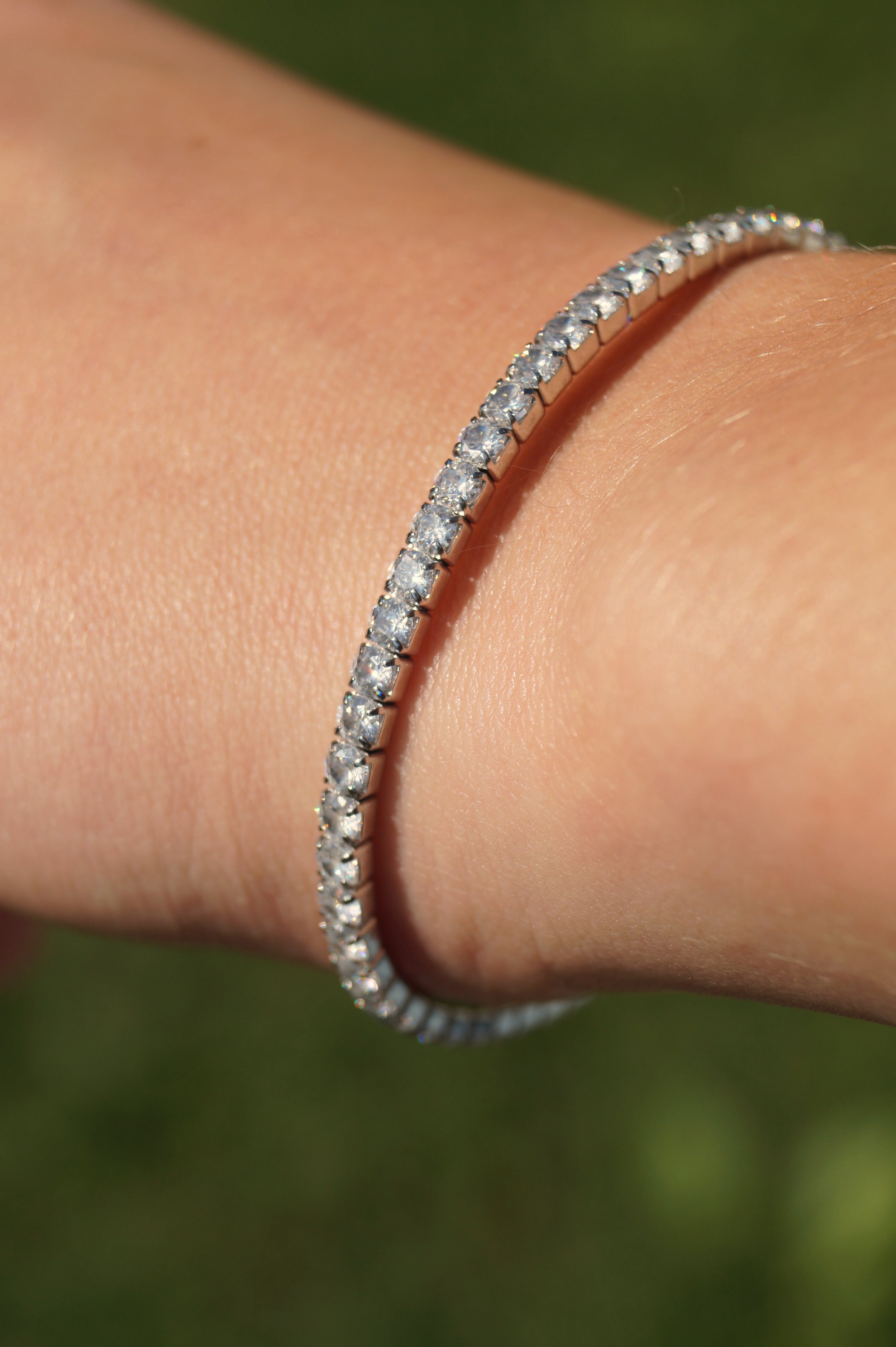 Silver Zircon Bracelet