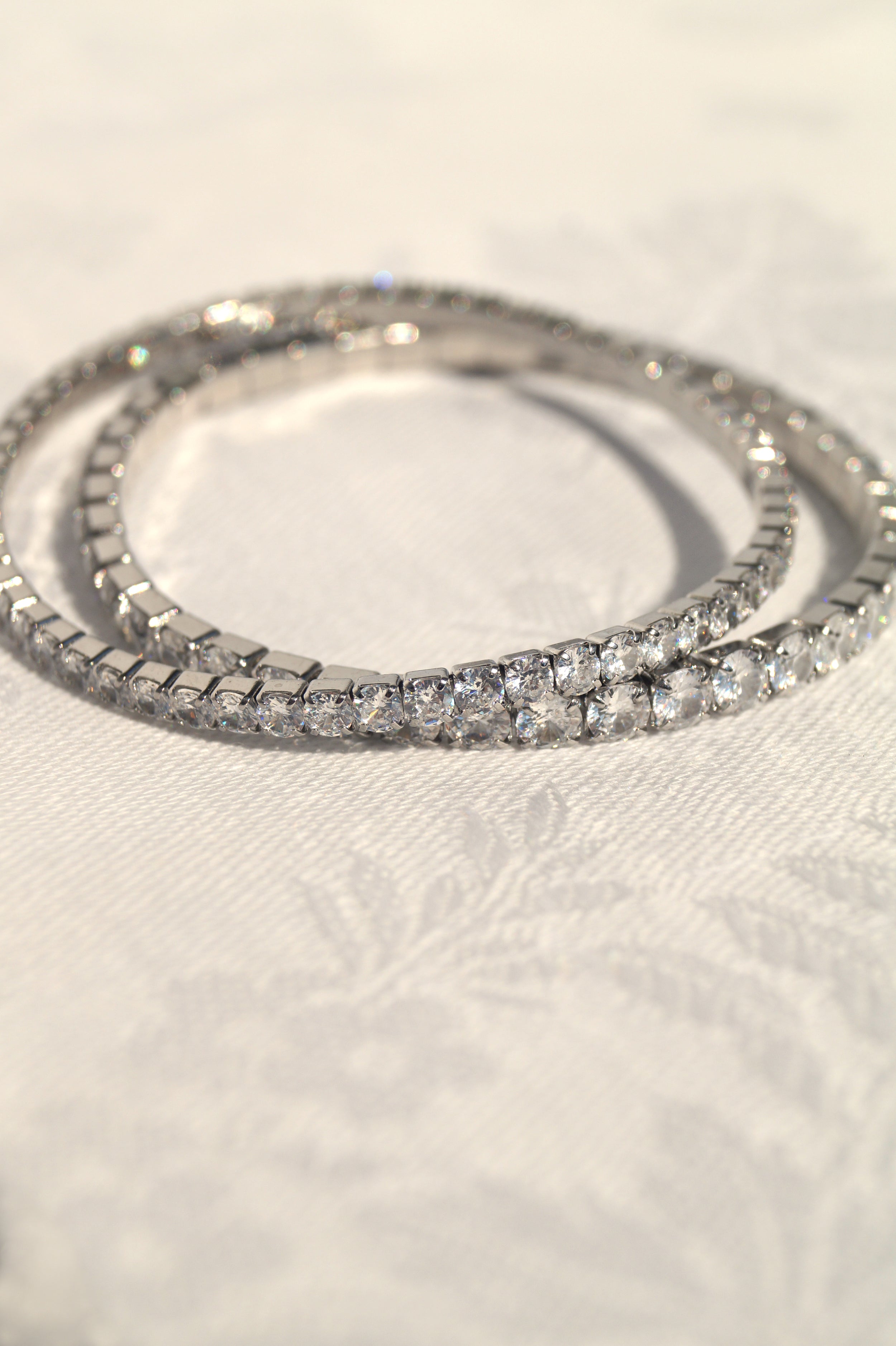 Silver Zircon Bracelet