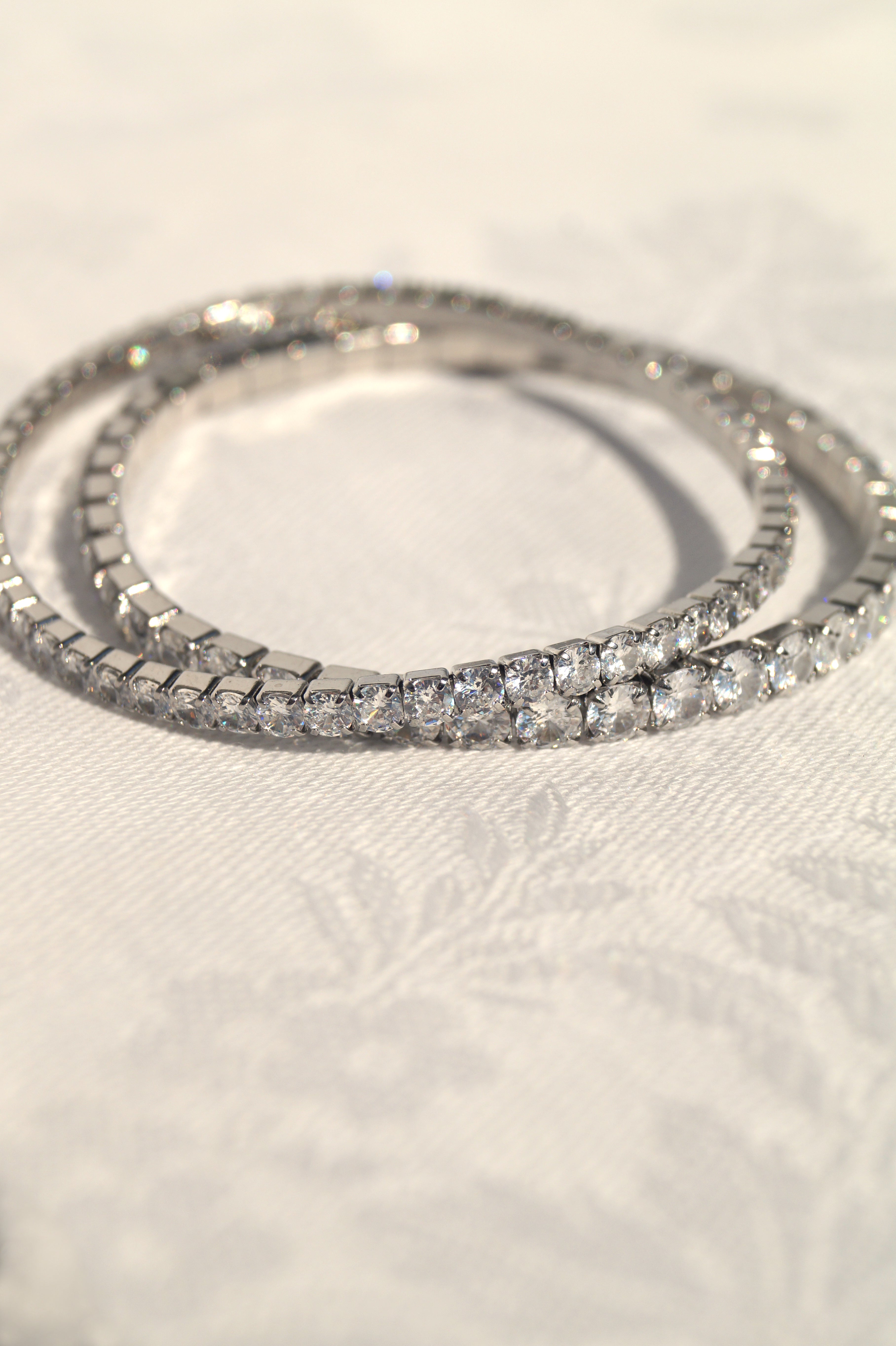 Silver Zircon Bracelet